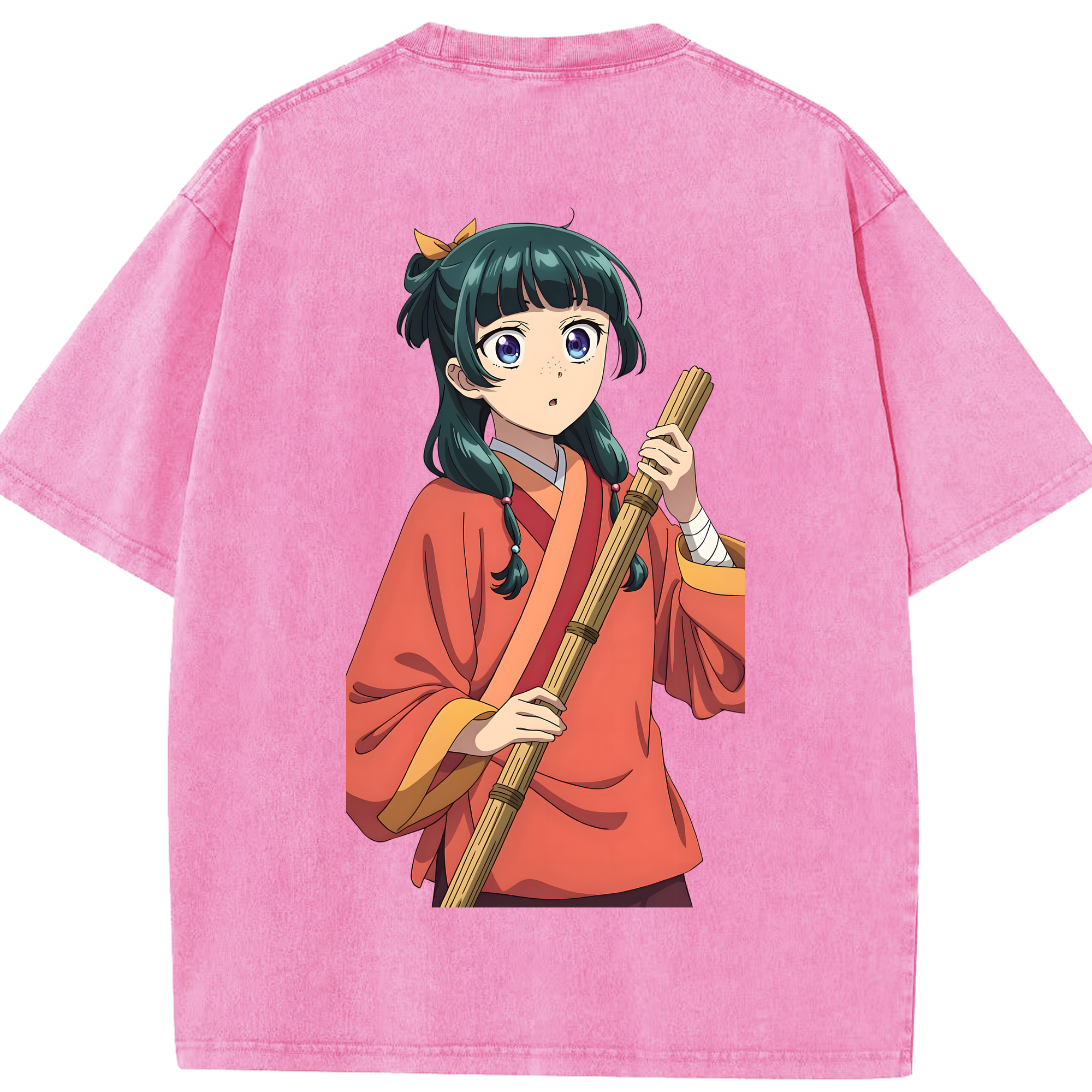 （画像用） 薬屋のひとりごと The Apothecary Diaries 綿100% ヴィンテージ風 半袖Tシャツ（背面プリント）